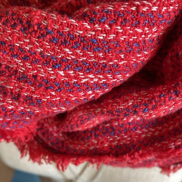 J CREW Red white and blue Infinity scarf - Picture 2 of 6